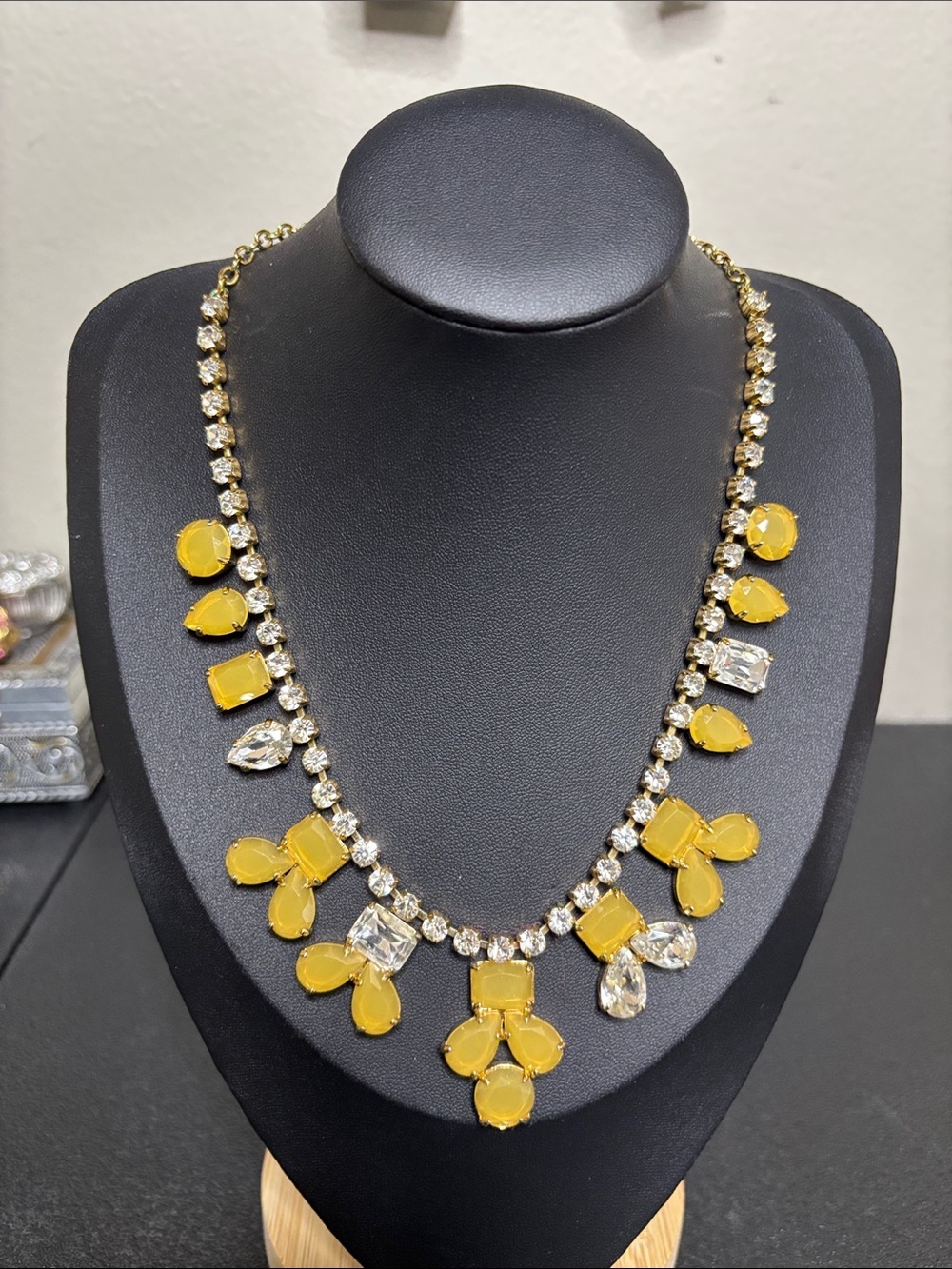 Kate Spade Gold-Tone Necklace with Yellow and Clear Crystals - Women Jewelry